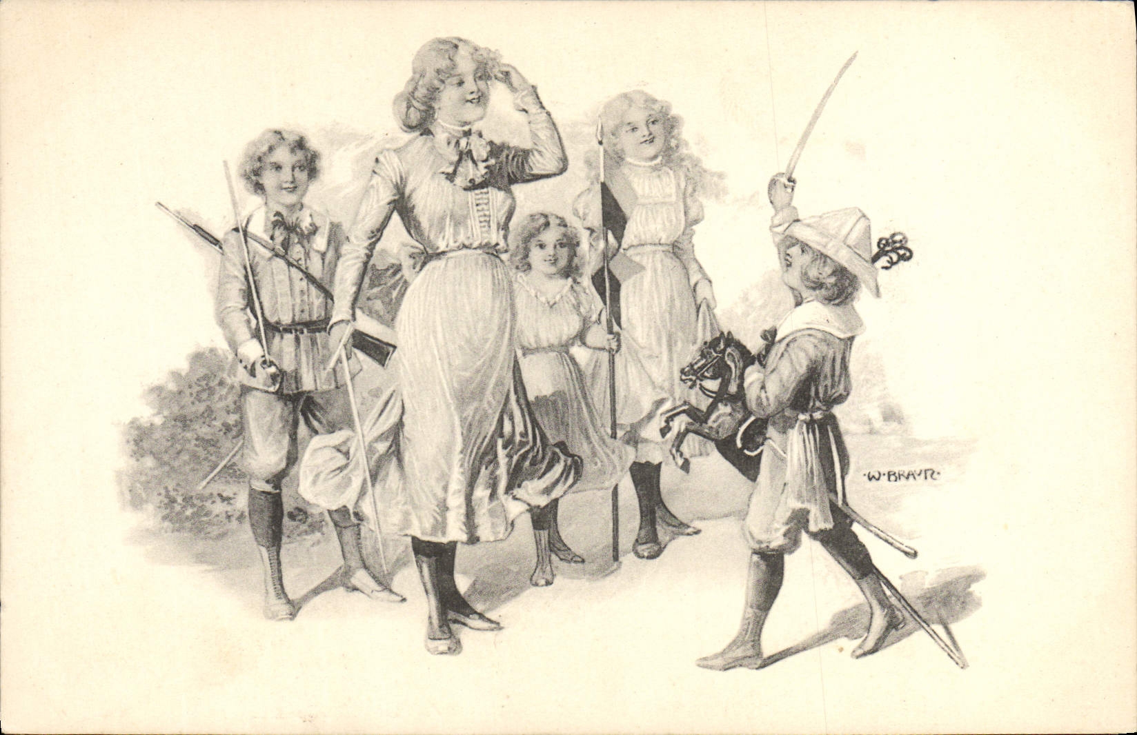 Enfants en costume de joueurs — Jeux d'été — A.S. série