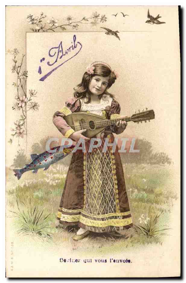 CPA Fantaisie Enfant Poisson 