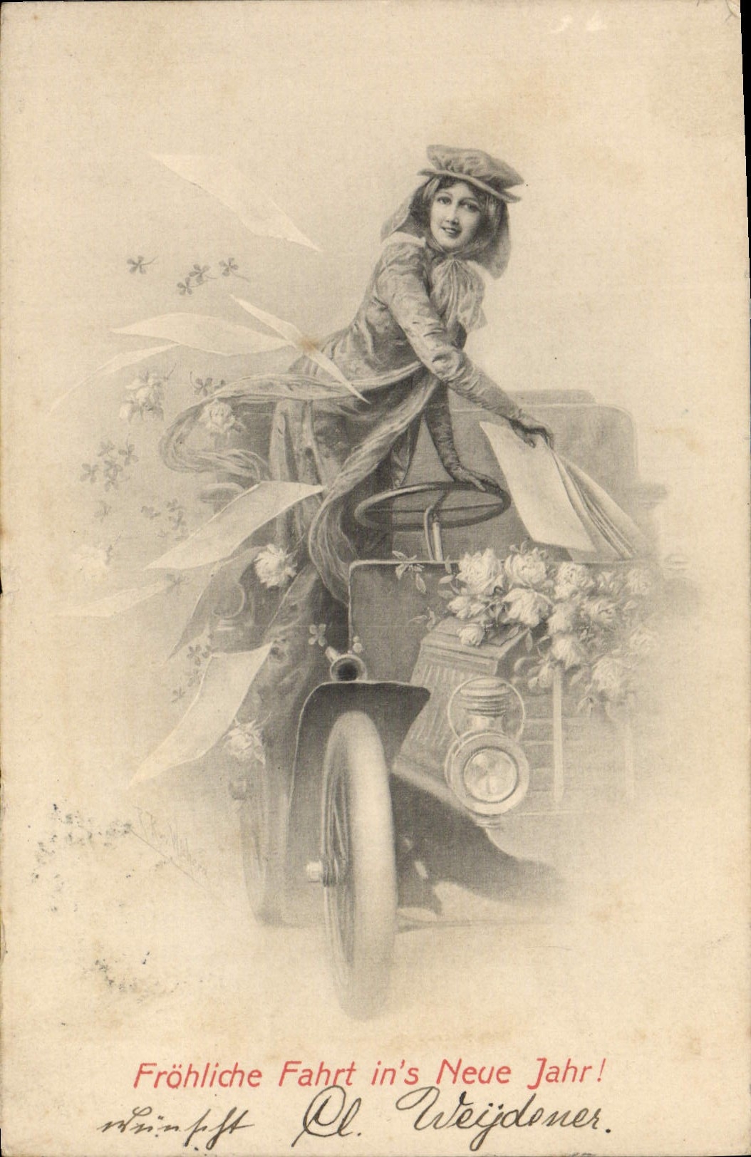 Glückwunsch zum Neujahr — Verlag O. Weijdoner, Nr. 240