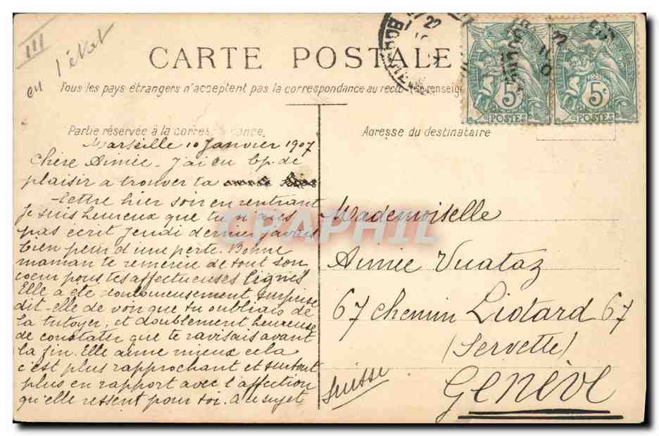 Portrait d'une jeune femme — éditeur Loring, n° 10107 — Reverso