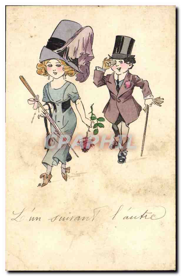 CPA Fantaisie Femme 