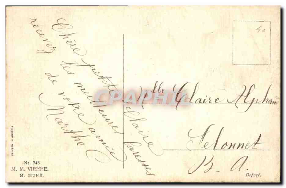 CPA Fantaisie Femme  — Verso