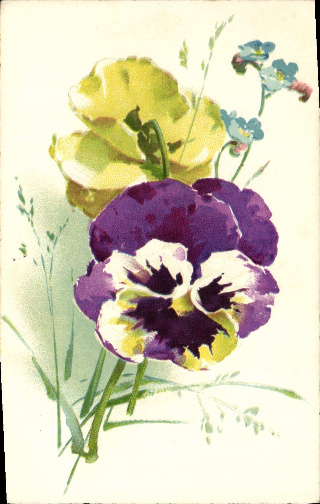 CPA Fantaisie Fleurs 