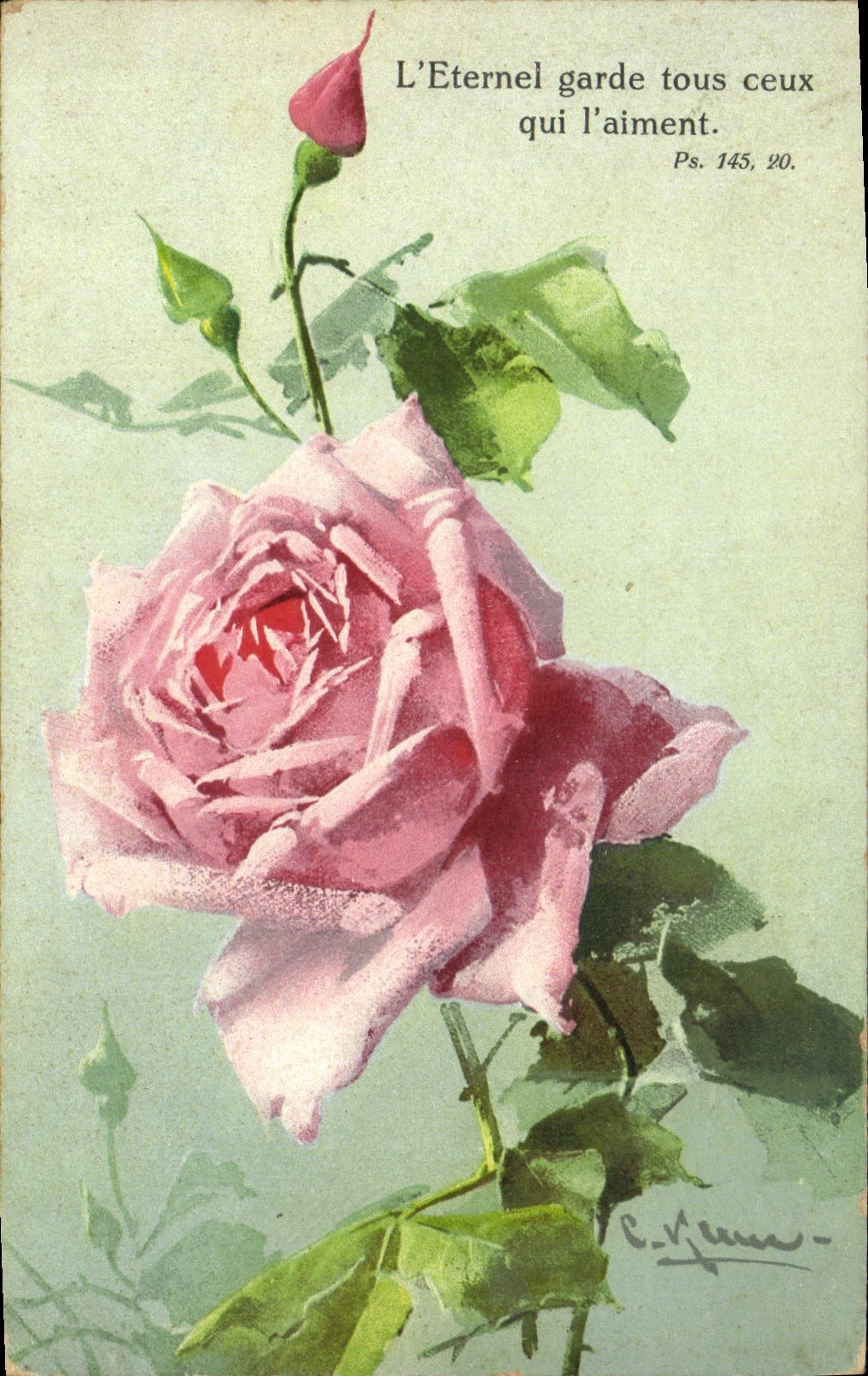 CPA Fantaisie illustrateur Fleurs 