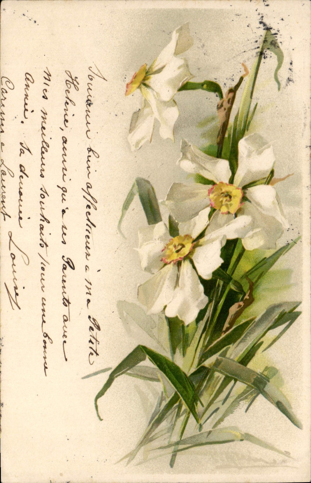 CPA Fantaisie illustrateur Fleurs 