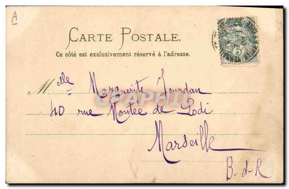 CPA Fantaisie illustrateur Fleurs  — Verso