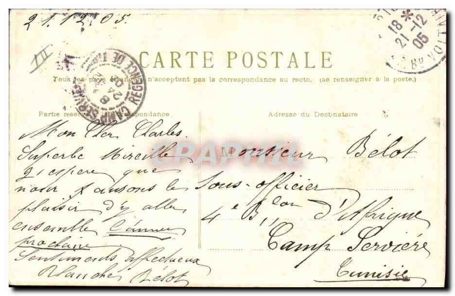 CPA Fantaisie illustrateur Fleurs Moulin a eau Houx  — Verso