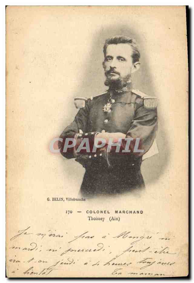 CPA Militaria Colonel Marchand Thoissey Ain
