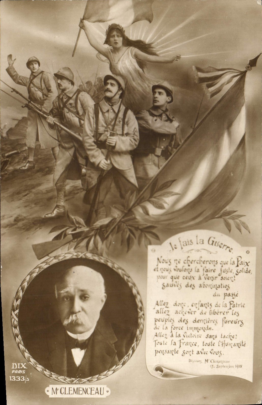 CPA Militaria Clemenceau 