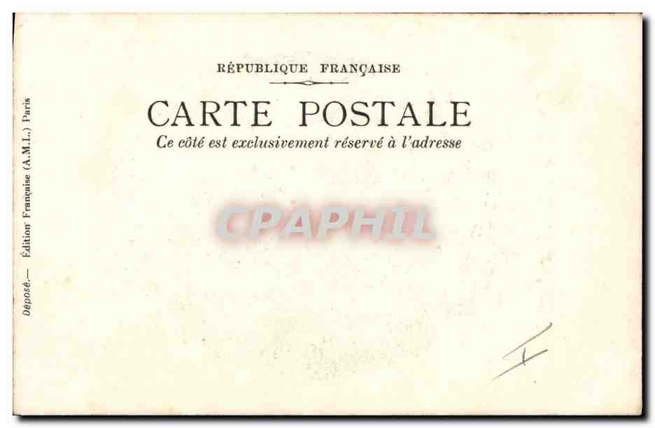 Le Colonel Marchand — portrait militaire encadré de lauriers — Éditeur A.M.L. Paris — Verso