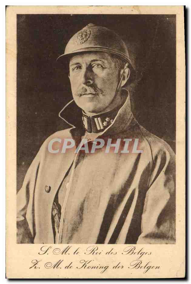 CPA Militaria SM le roi des Belges 