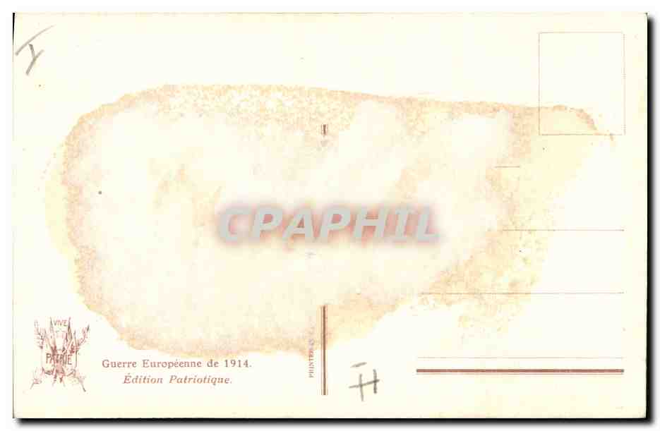 CPA Militaria General Maistre  — Verso