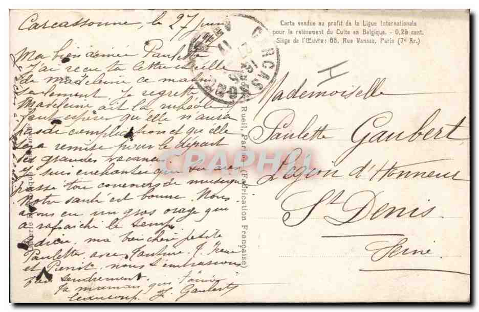 CPA Militaria Pres de Furnes entre Nieuport et Dunkerque Roi ALbert Reine Elisabeth  — Rückseite
