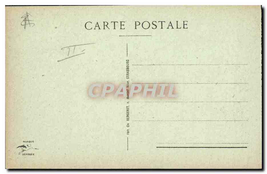 CPA Militaria Metz 14 juillet 1919 Le General de Maud'Huy passant la revue des troupes  — Rückseite