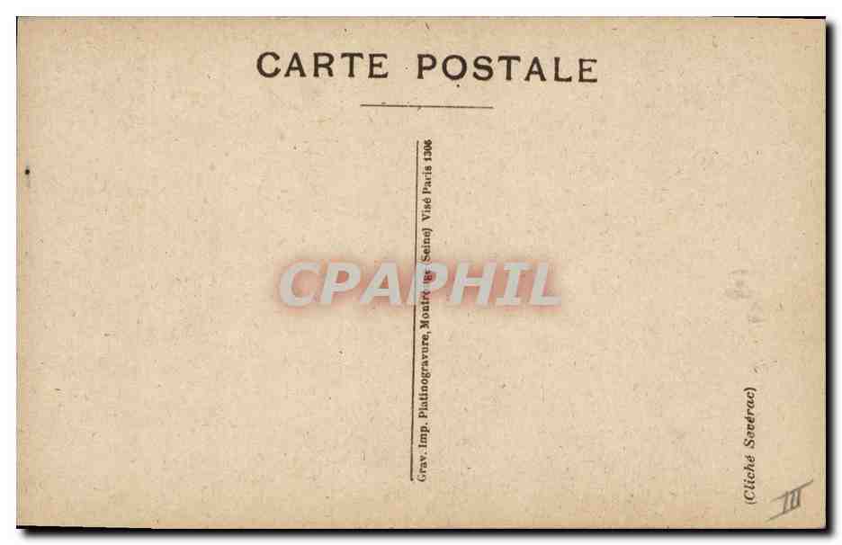 Général Mangin — portrait militaire — Grav. Imp. Platinogravure, Montreuil-sur-Seine — Verso
