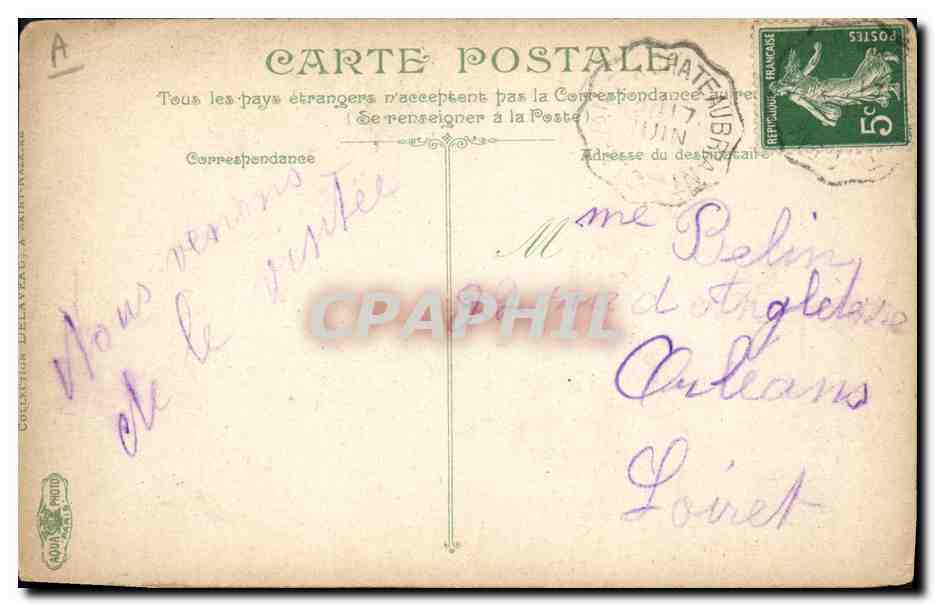 Saint-Nazaire — Le paquebot transatlantique "La Navarre" — Éditeur : C. Delaunay, n°23 — Reverso