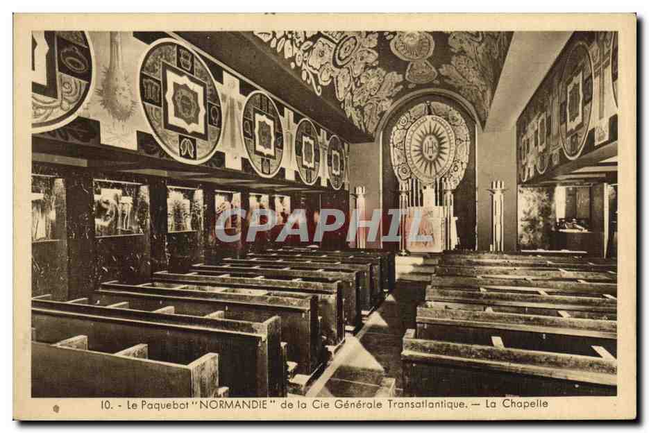 Le Paquebot "NORMANDIE" de la Cie Générale Transatlantique — La Chapelle