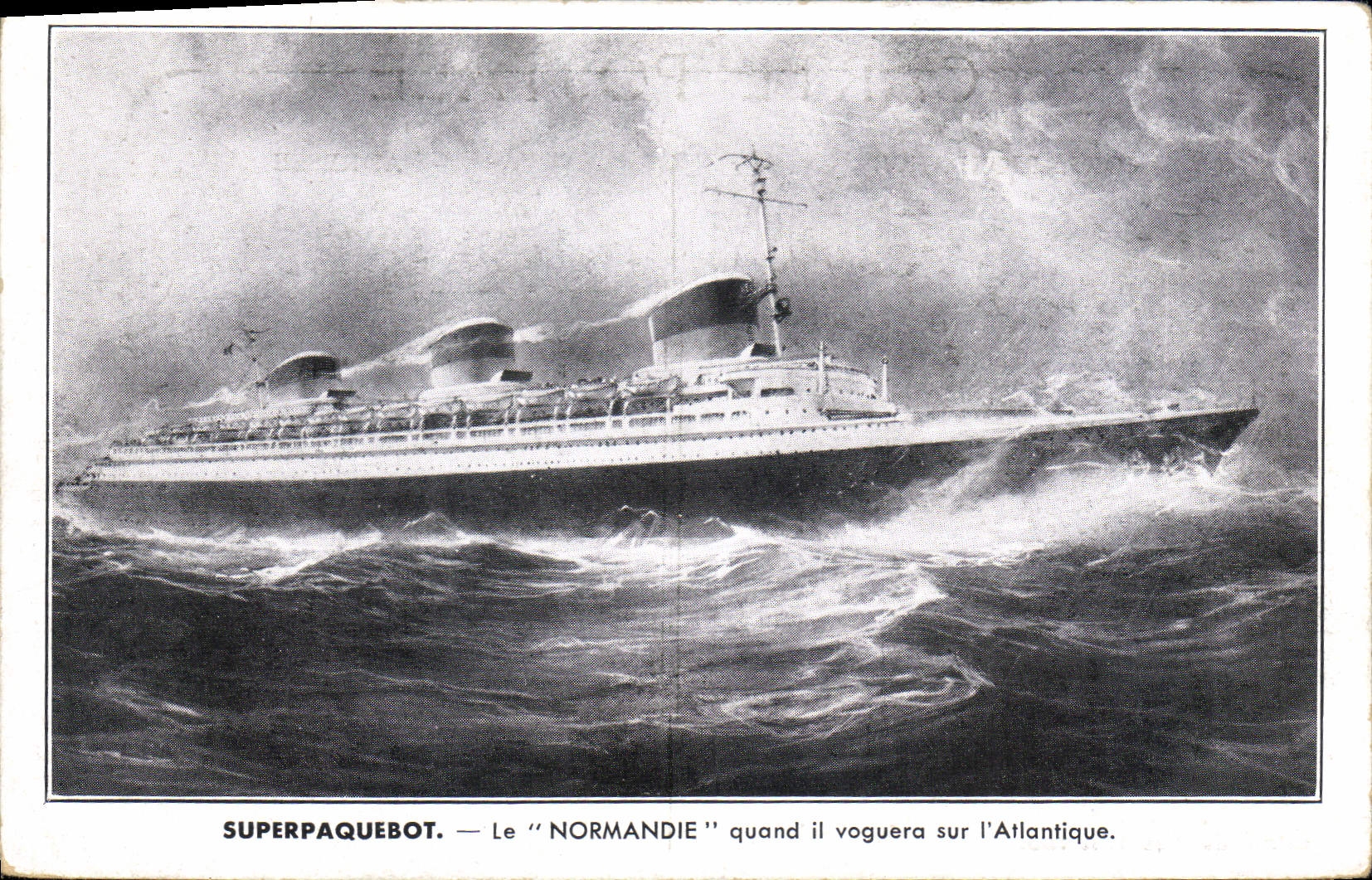 Le "NORMANDIE" — superpaquebot sur l'Atlantique — Extrait de "Je sais tout"
