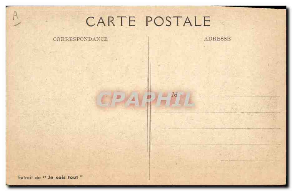 Le "NORMANDIE" — superpaquebot sur l'Atlantique — Extrait de "Je sais tout" — Verso