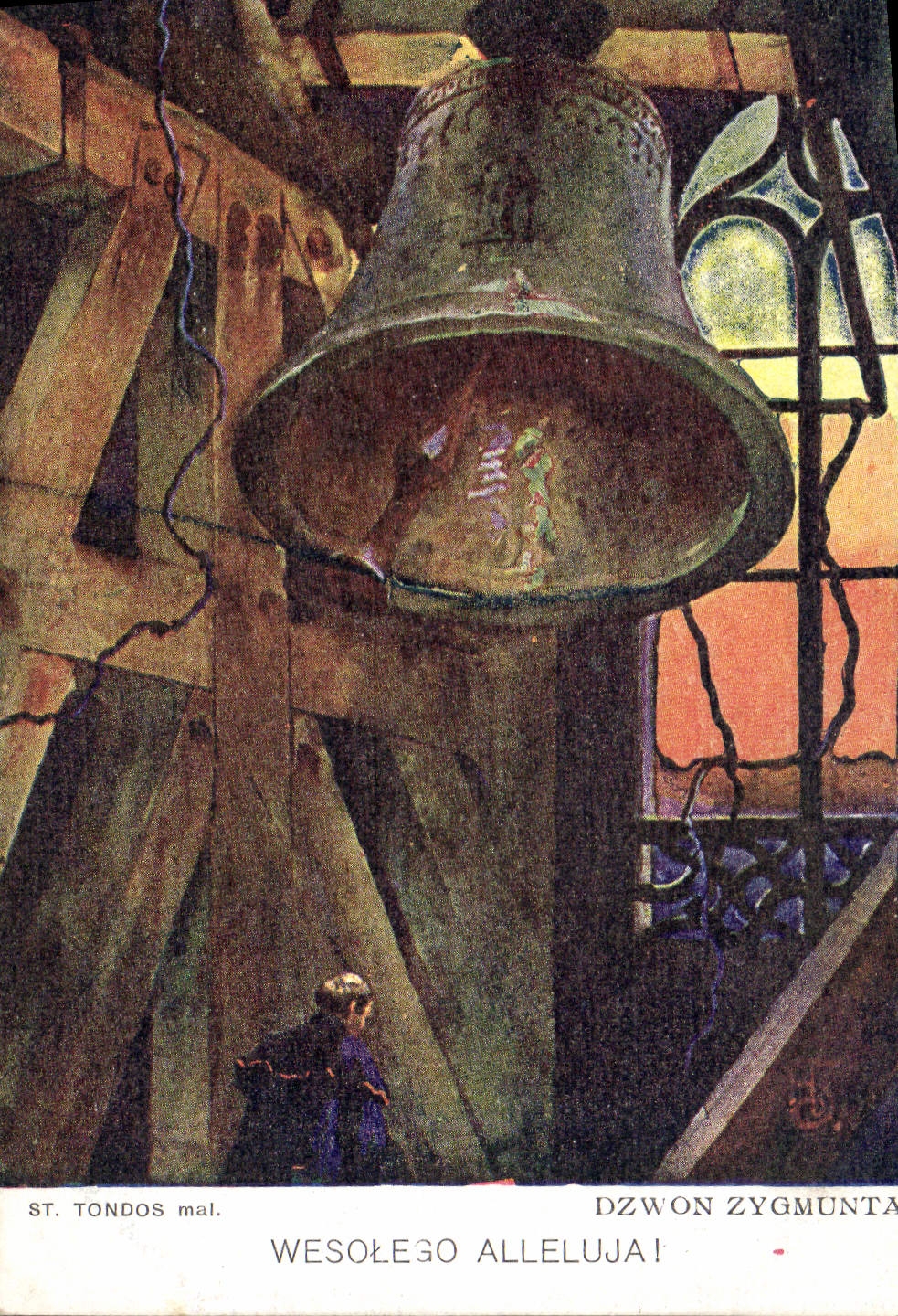 CPA Cloche Dzwon Zygmunta Pologne Poland Polska