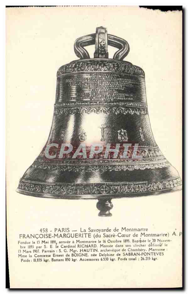 CPA Cloche Paris La Savoyarde de Montmartre Francoise Marguerite