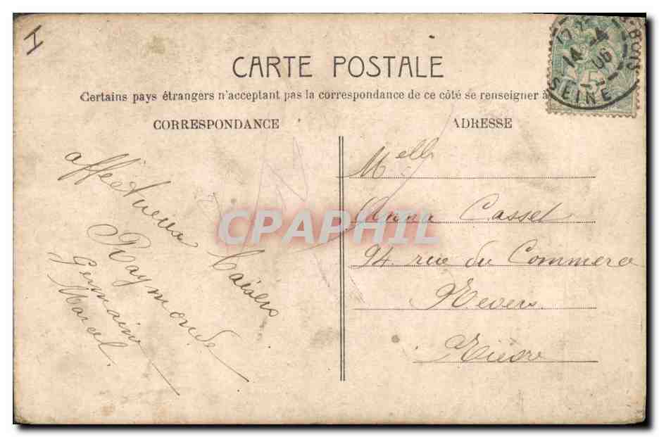 CPA Cloche Enfants  — Rückseite