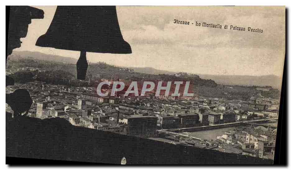 CPA Cloche Firenze Palazzo Vecchio