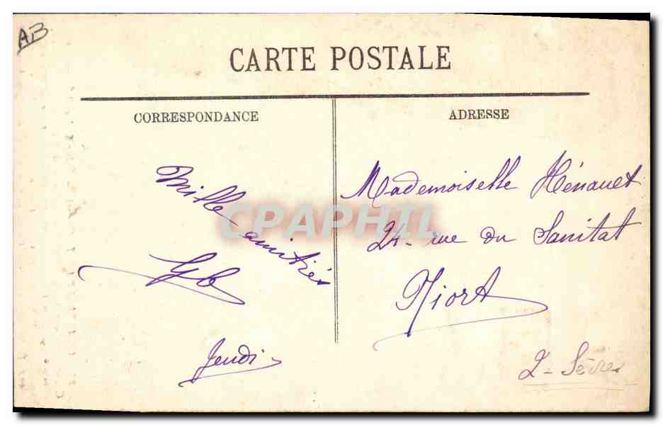 Cloche de l'Église St-Jean-l'Évangéliste à Chatellerault — offerte par l'Empereur de Russie — éditeur LL, n°23 — Reverso