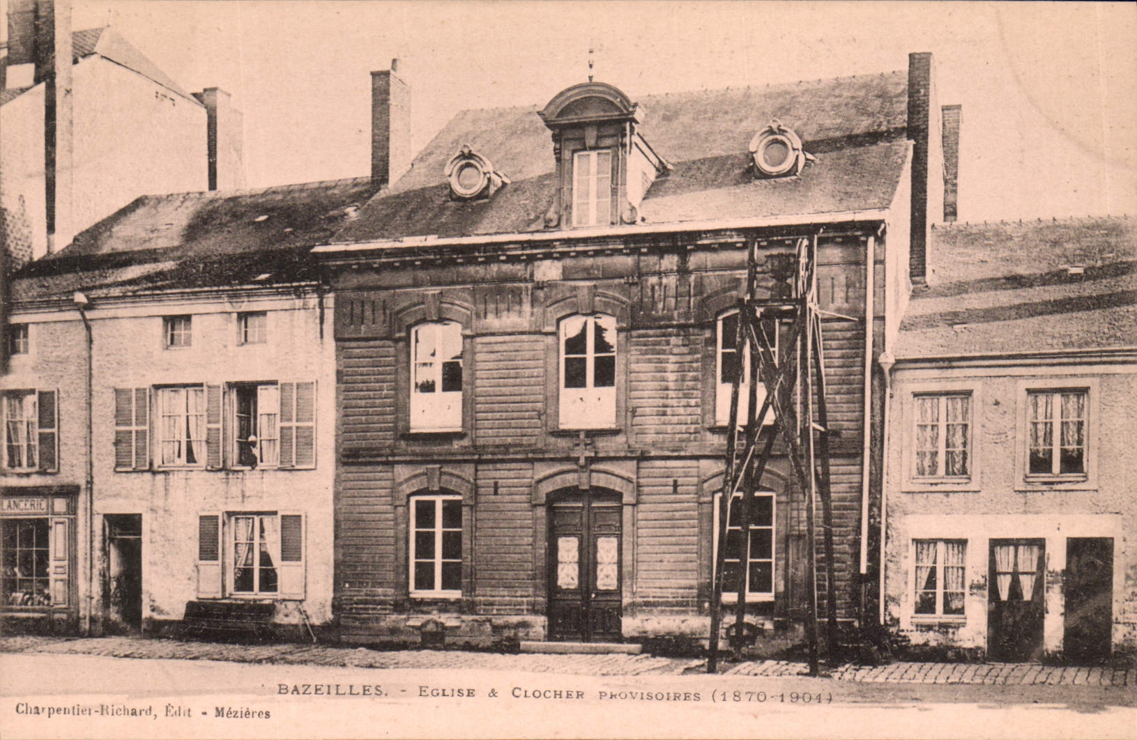Bazeilles - Église & Clocher provisoires (1870-1904) — Charpentier-Richard, Édit - Mézières