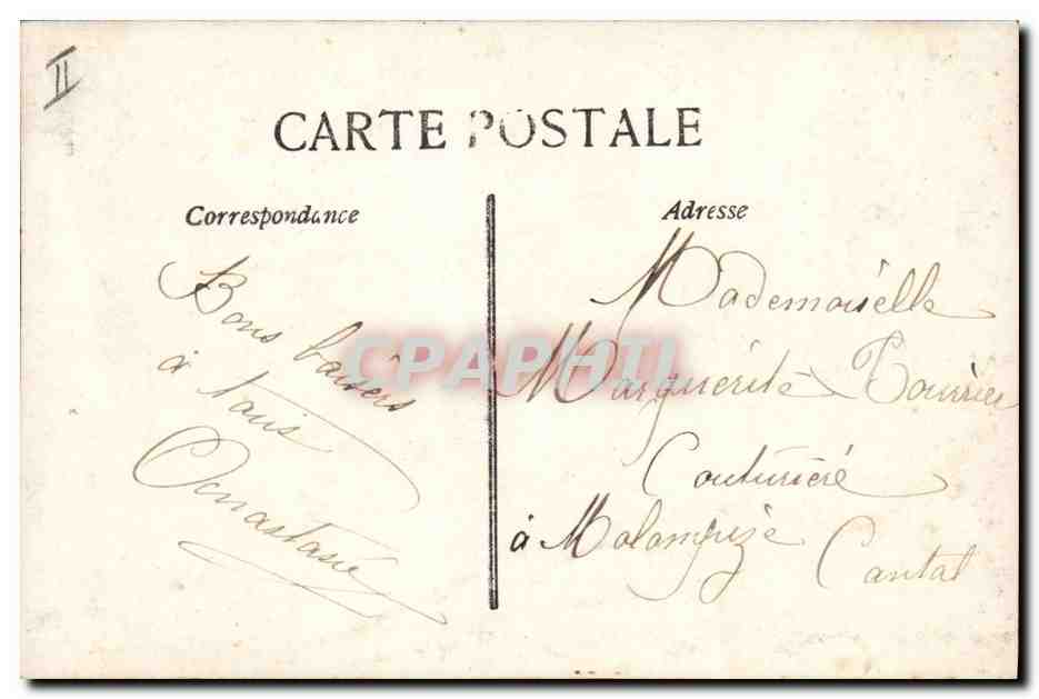 Femme souriante dans une grande cloche — décor de cloches et fleurs — éditeur N° 502 — Reverso