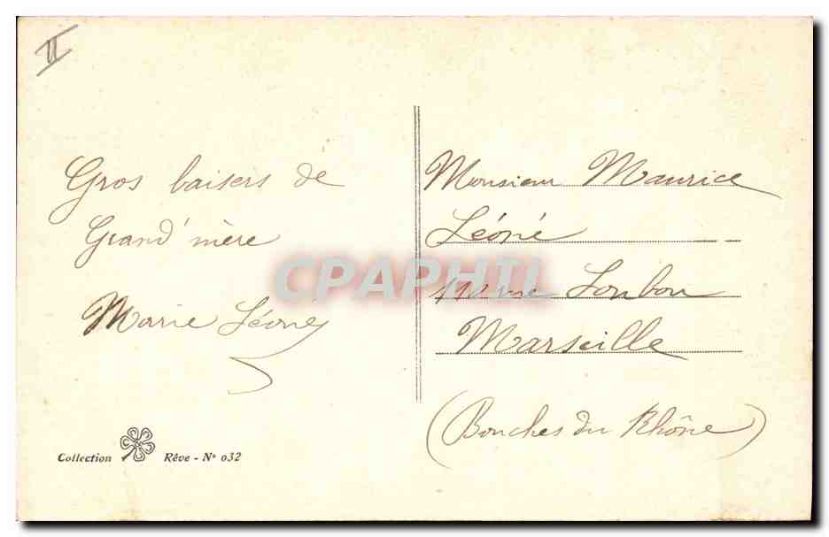 CPA Cloche Enfant Paques — Verso