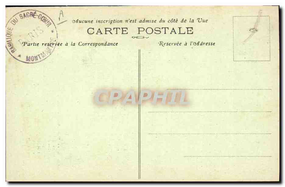 La Savoyarde de Montmartre — "Francoise-Marguerite" du Sacré-Cœur de Montmartre — éditeur non visible — Verso