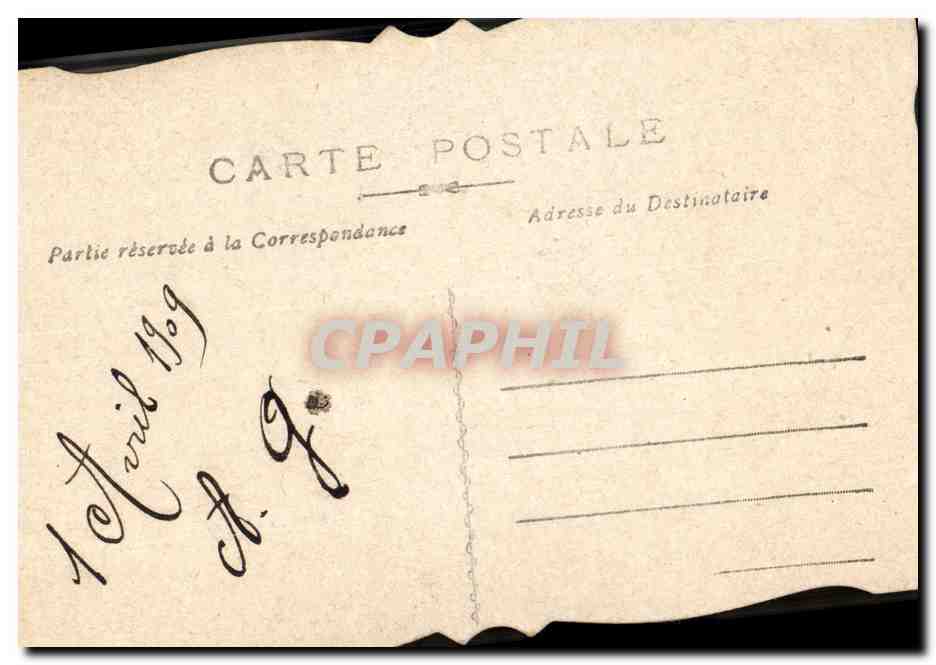 CPA Fantaisie Fleurs Poisson  — Verso