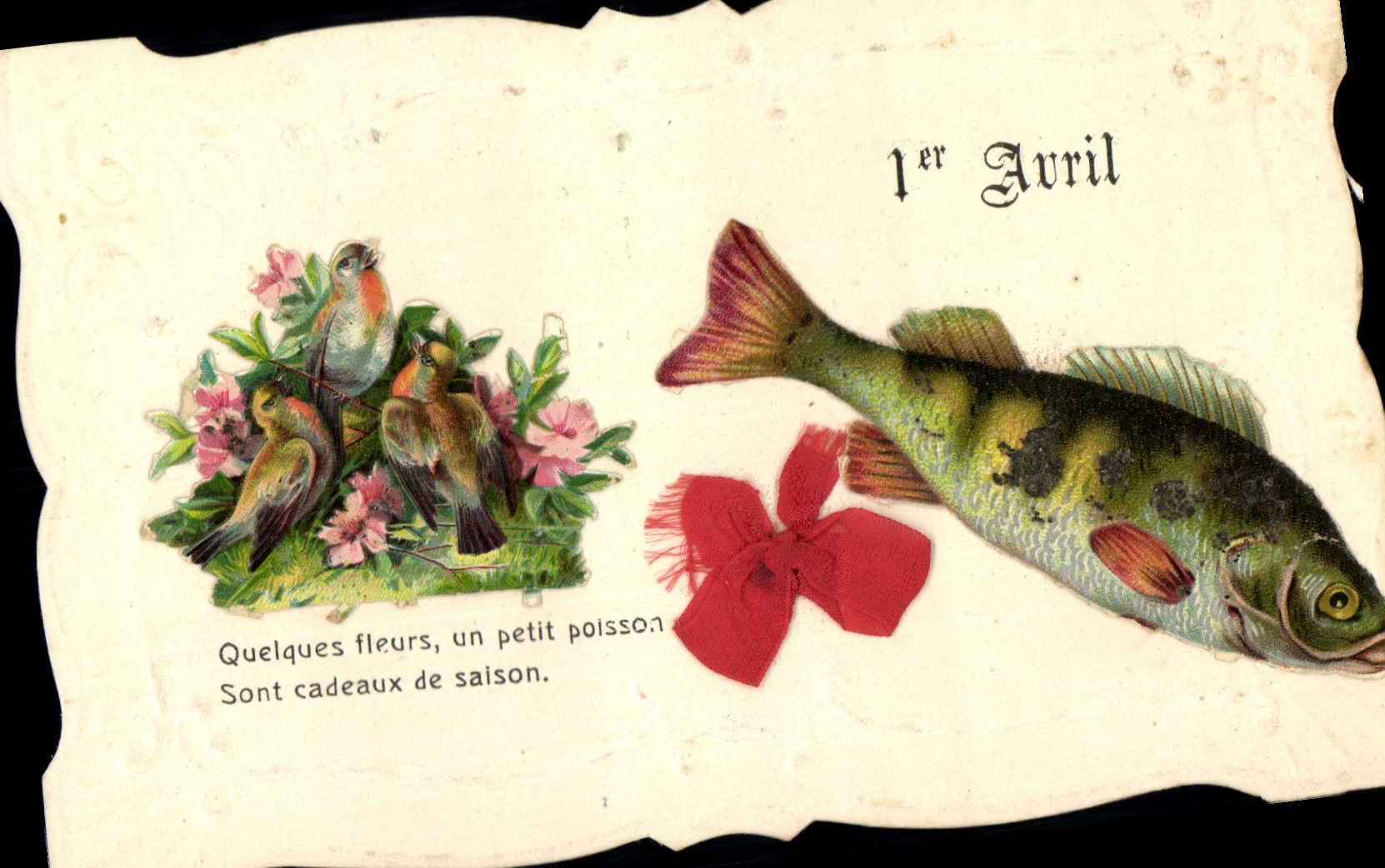 Quelques fleurs, un petit poisson — cadeaux de saison — 1er Avril