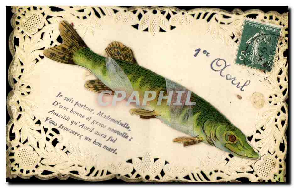 Peces — Pescador de Abril — Editor desconocido, número de serie no visible