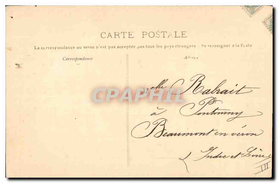 CPA Fantaisie Fleurs Poisson  — Verso