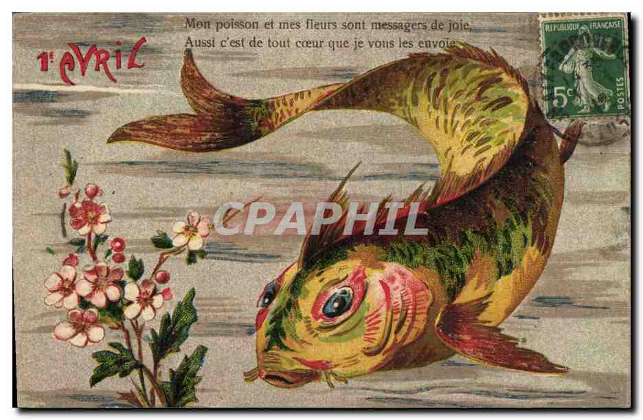 Pesce e fiori — 1° APRILE — editore non visibile