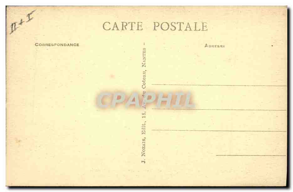 CPA Folklore Lits clos Bretons  — Verso