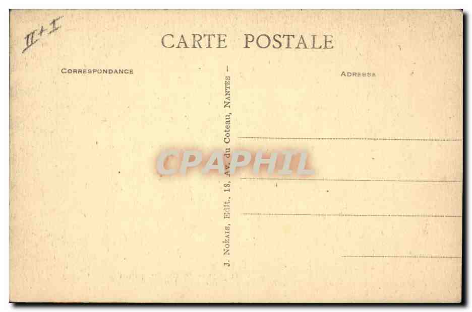 CPA Folklore Lits clos Bretons  — Verso