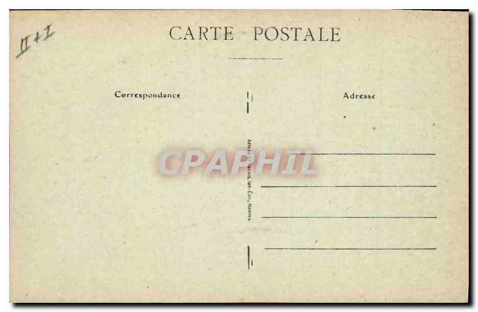 CPA Folklore Lits clos Bretons  — Verso