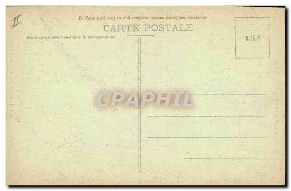 CPA Folklore Lits clos Bretons Pont Aven — Verso