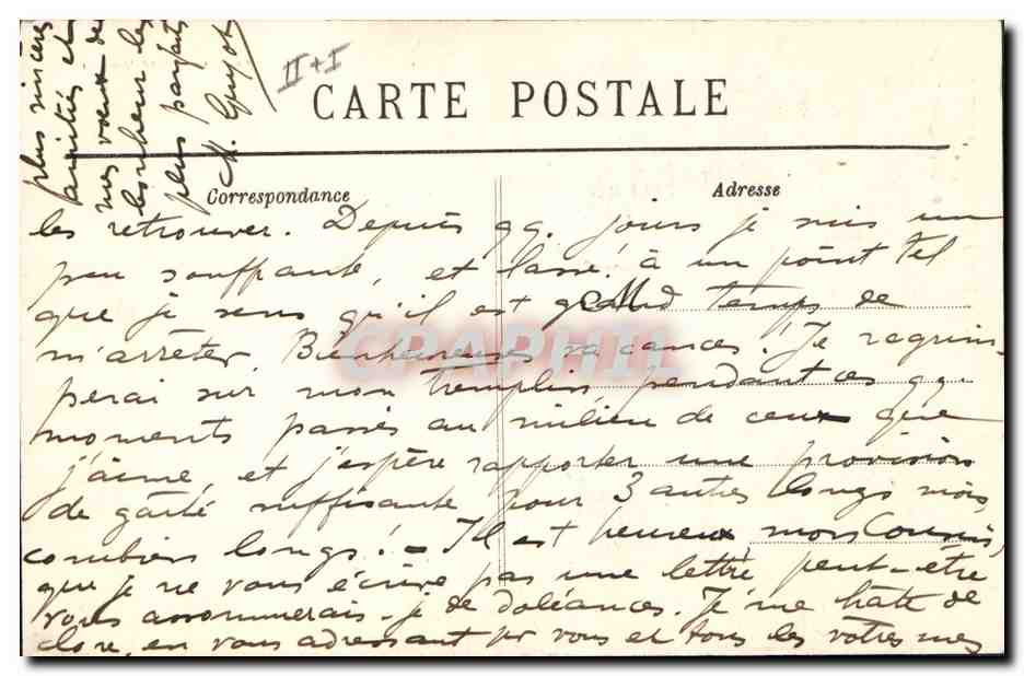 CPA Folklore Lits clos Bretons  — Verso