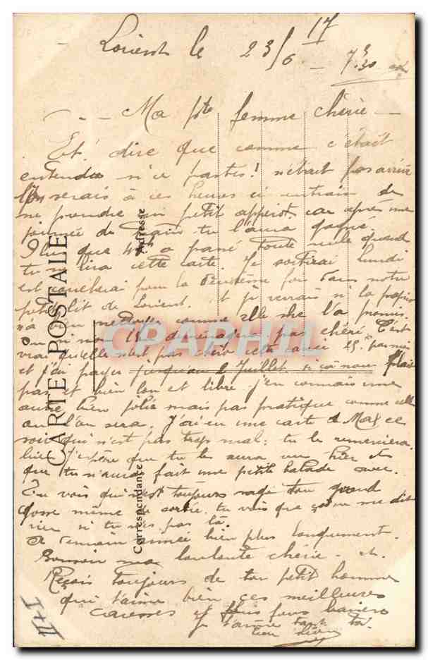 CPA Folklore Lits clos Bretons  — Verso