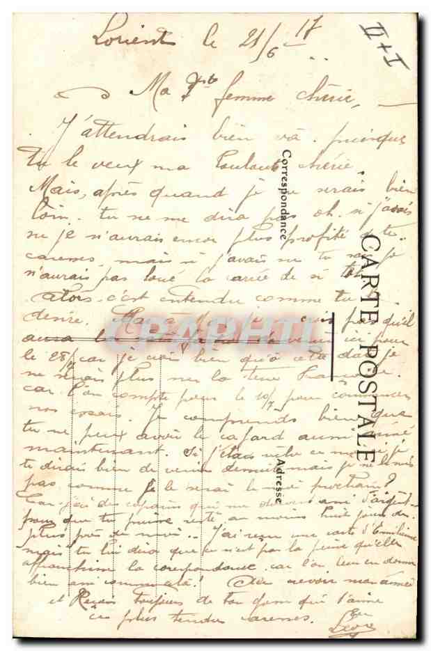 CPA Folklore Lits clos Bretons  — Verso