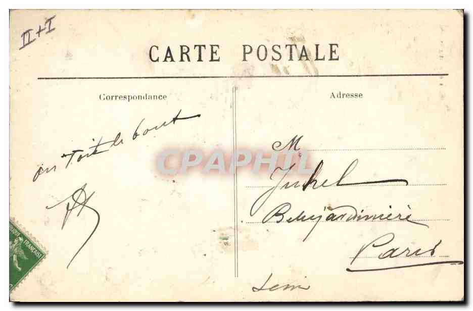 CPA Folklore Lits clos Bretons  — Verso