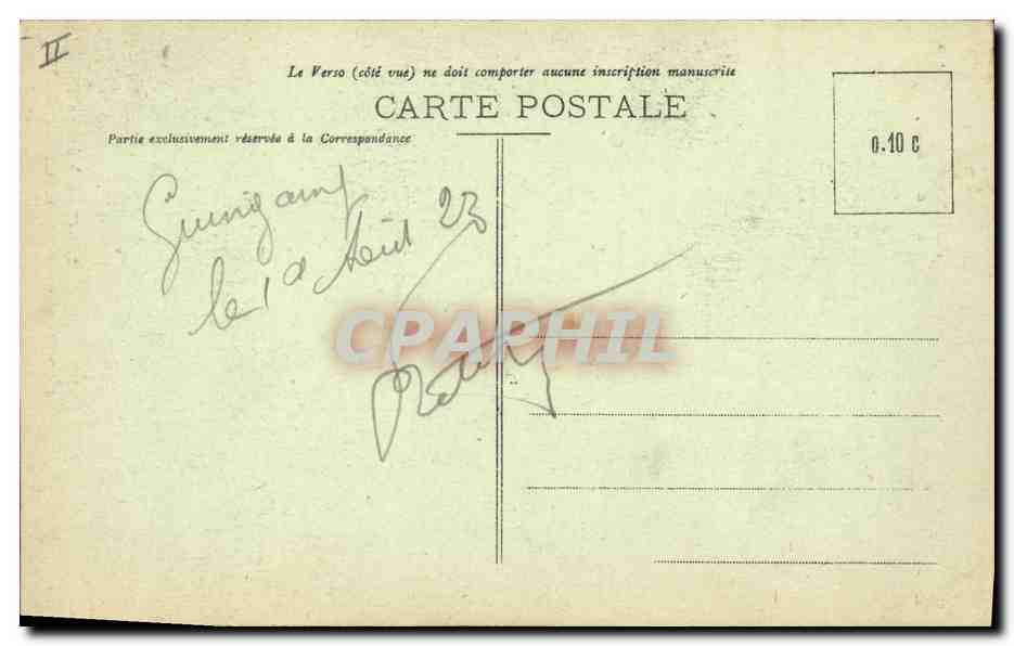 CPA Folklore Lits clos Bretons  — Verso