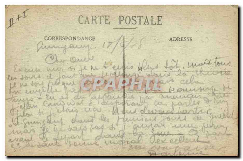 CPA Folklore Lits clos Bretons  — Verso