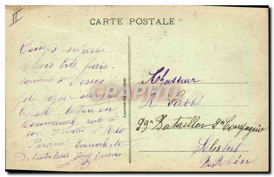 CPA Folklore Lits clos Bretons  — Verso