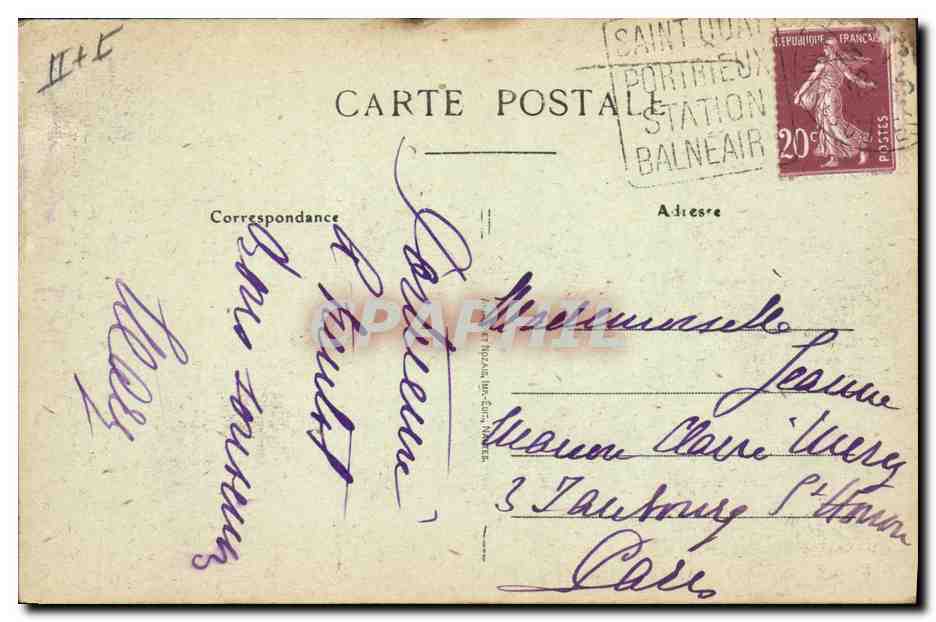 CPA Folklore Lits clos Bretons Encore une bolee avant de partir Militaria — Verso