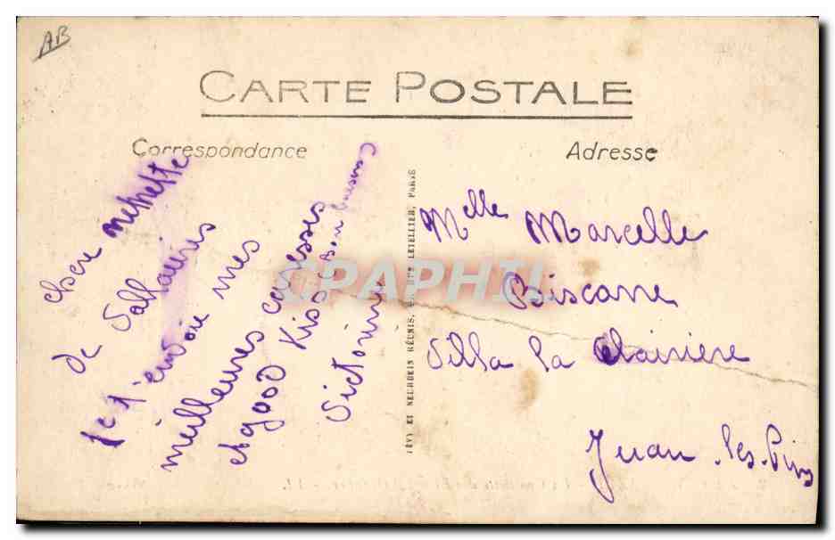 CPA Cueillette des fleurs d'oranger Cote d'Azur — Verso